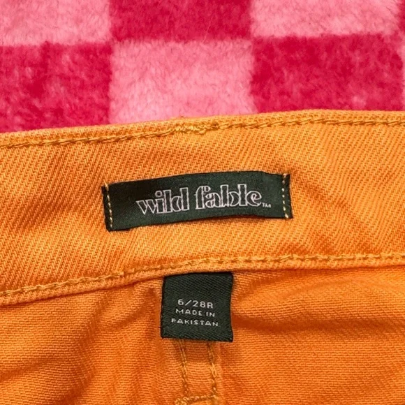 Wild Fable High Waist Orange Shorts - Picture 2 of 6